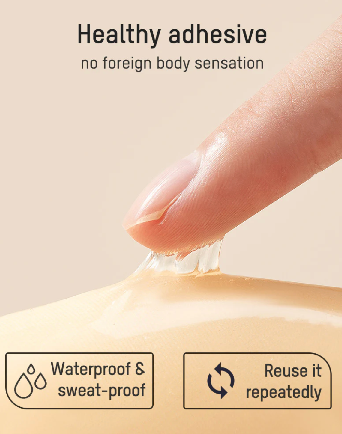 Strapless Adhesive Invisible Push Up Bra