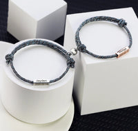 Customizable Magnetic Couple Bracelets