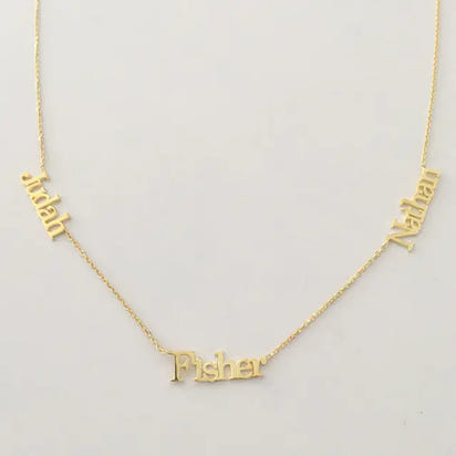 Customizable Name Necklace (up to 3 names)