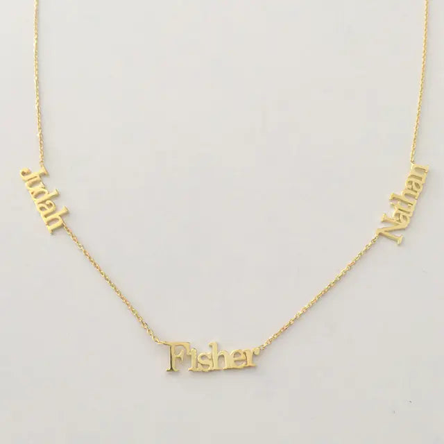 Customizable Name Necklace (up to 3 names)