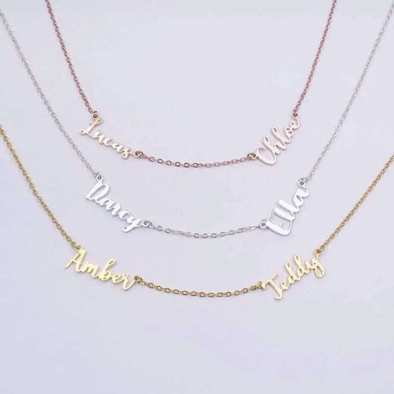 Customizable Name Necklace (up to 3 names)